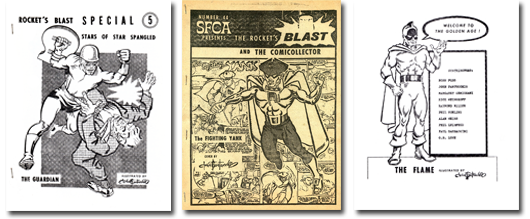 Images of Rocket's Blast Special 5, Rocket's Blast & the Comicollector 44, and 