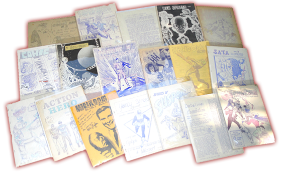Ditto and mimeographed comic book fanzines from the 60's!