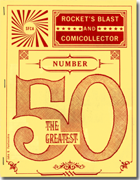 All-typography RBCC 50 cover by John Fantucchio